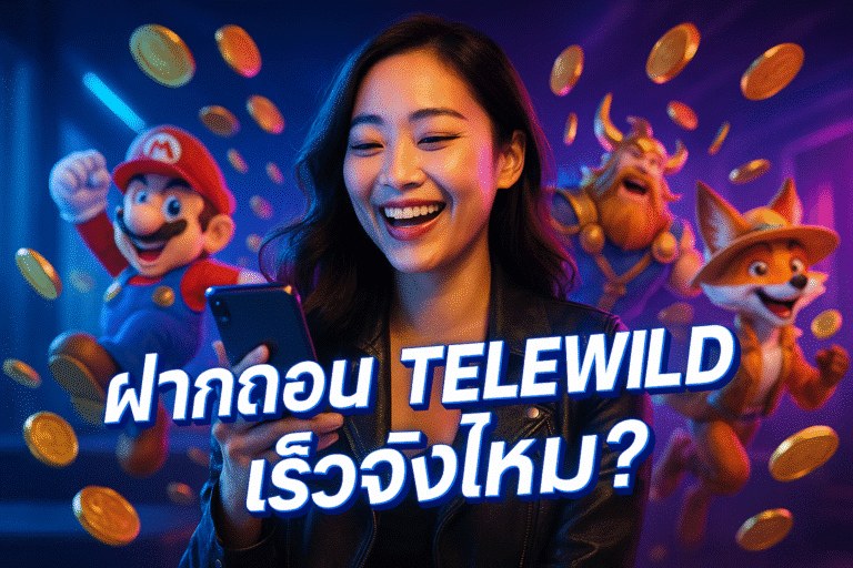ฝากถอน TELEWILD เร็วจริงไหม?