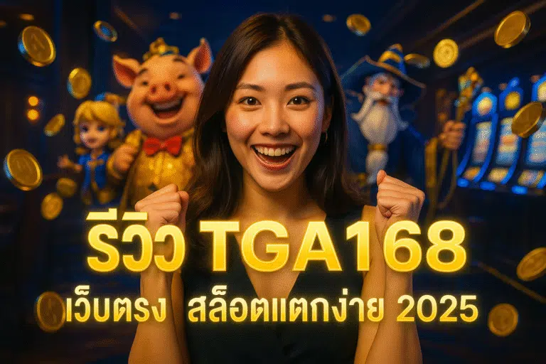 ลุยรีวิว TGA168 แบบจัดเต็ม เว็บตรงสล็อตแตกง่าย ปี 2025 พร้อมดูโปรโมชั่น ระบบฝาก-ถอน และความน่าเชื่อถือก่อนเข้าเล่นจริง