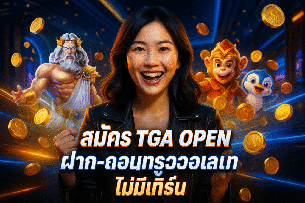สมัคร TGA OPEN ฝาก-ถอนทรูวอเลท ไม่มีเทิร์น